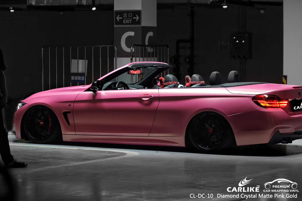 CL-DC-10 diamond crystal matte pink gold protective vinyl for cars for BMW Las Pinas Philippines