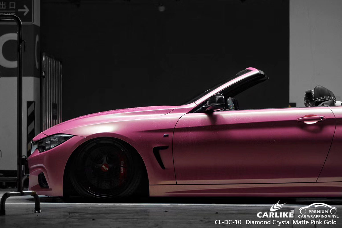 CL-DC-10 diamond crystal matte pink gold protective vinyl for cars for BMW Las Pinas Philippines