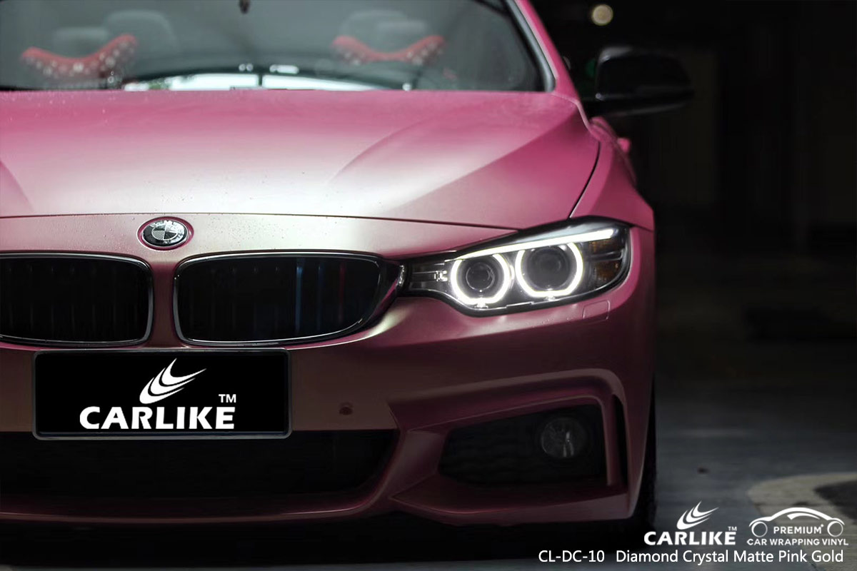 CL-DC-10 diamond crystal matte pink gold protective vinyl for cars for BMW Las Pinas Philippines