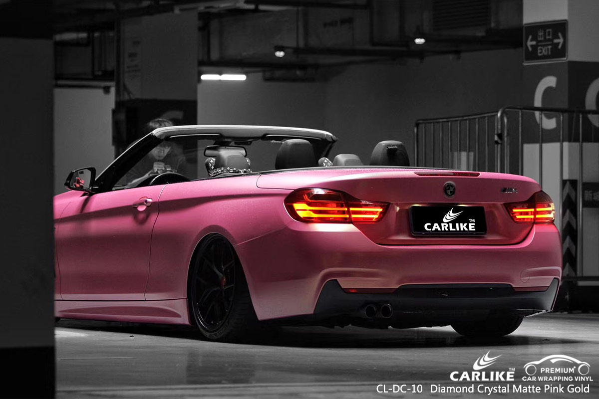 CL-DC-10 diamond crystal matte pink gold protective vinyl for cars for BMW Las Pinas Philippines