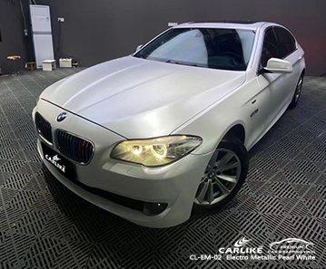 CL-EM-02 electro metallic pearl white vinyl material suppliers for BMW