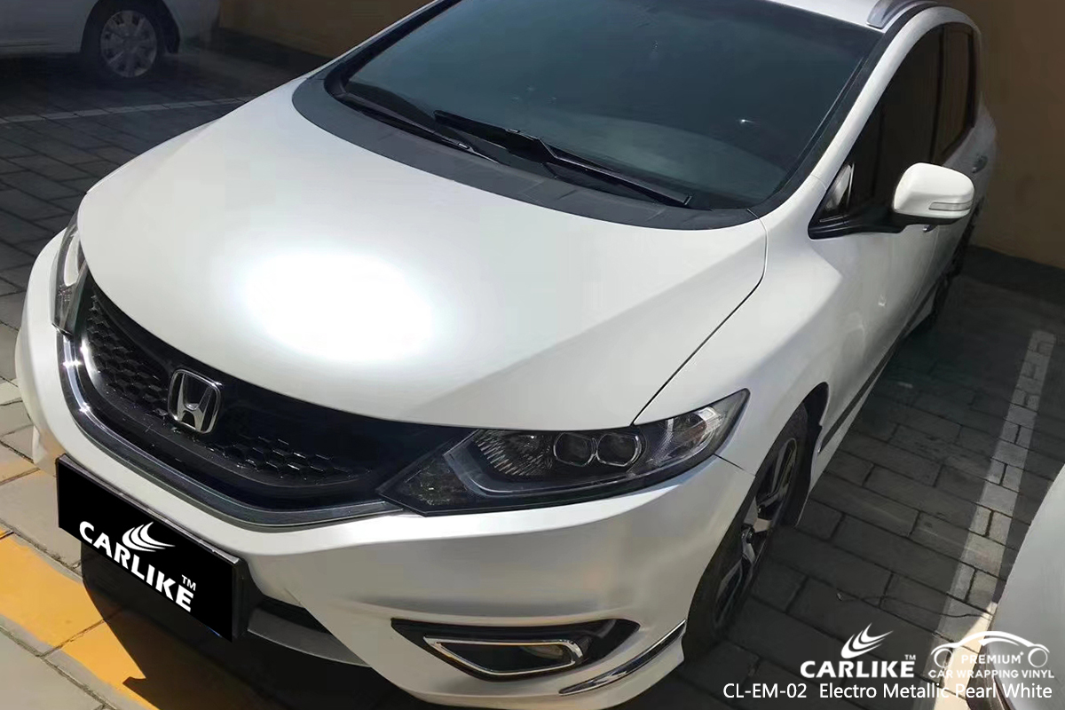 CL-EM-02 electro metallic pearl white autobike wrap vinyl for HONDA Lipa Philippines