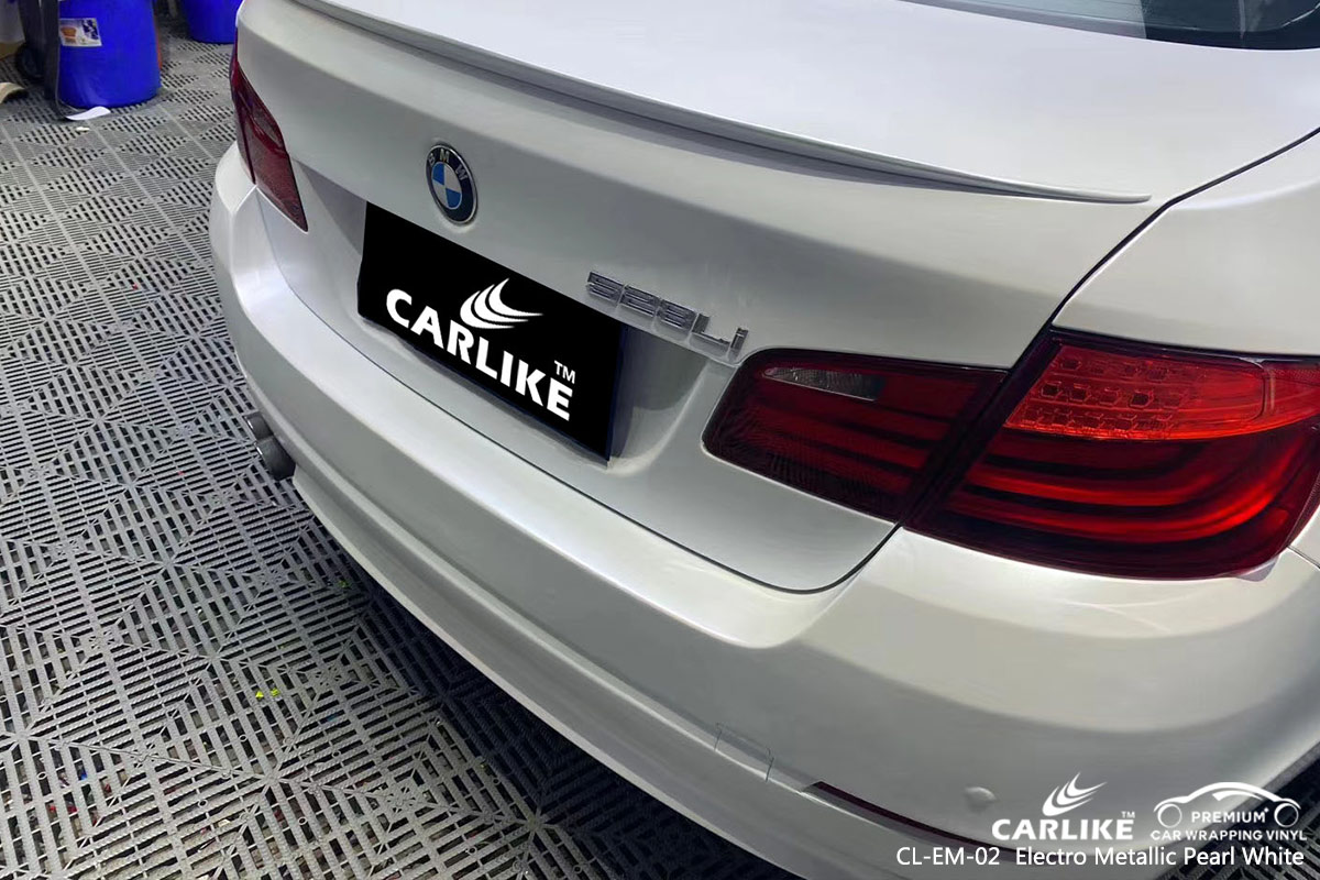 CL-EM-02 electro metallic pearl white vinyl material suppliers for BMW New Orleans United States