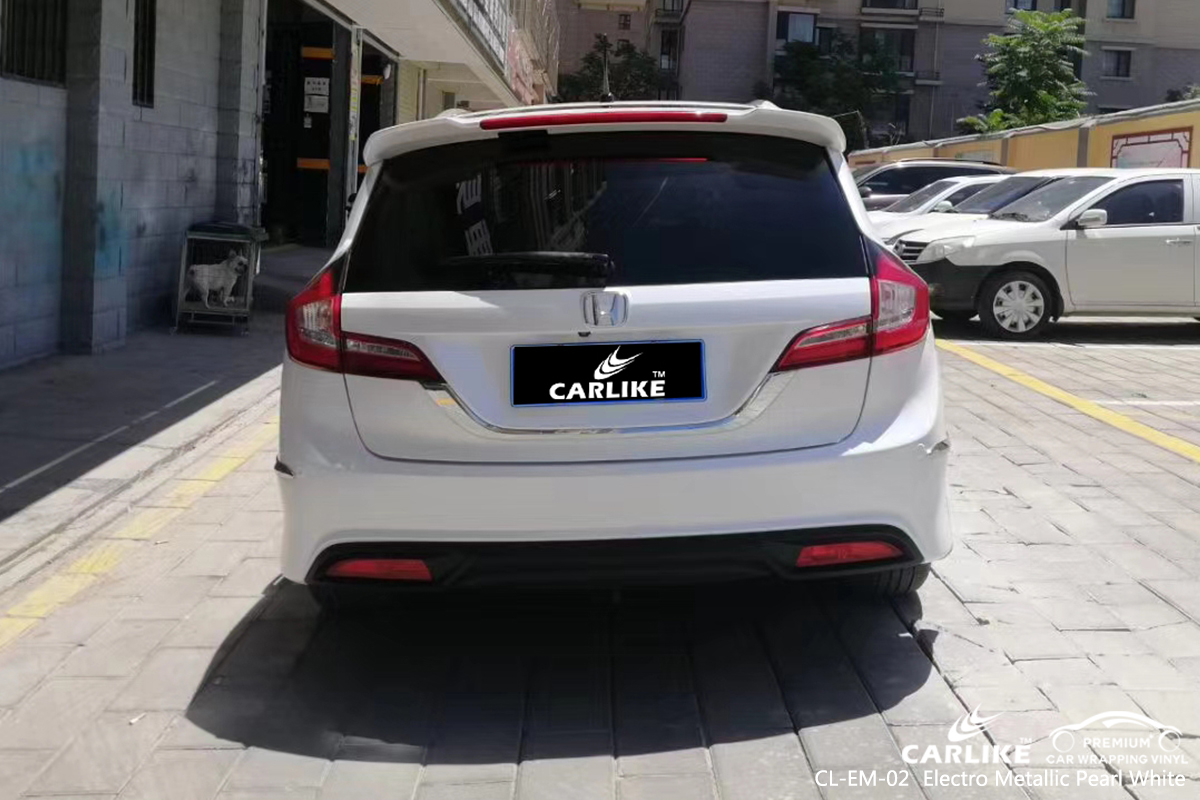 CL-EM-02 electro metallic pearl white autobike wrap vinyl for HONDA Lipa Philippines