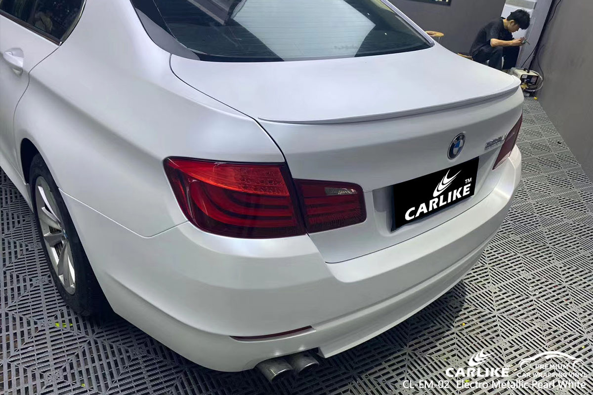 CL-EM-02 electro metallic pearl white vinyl material suppliers for BMW New Orleans United States