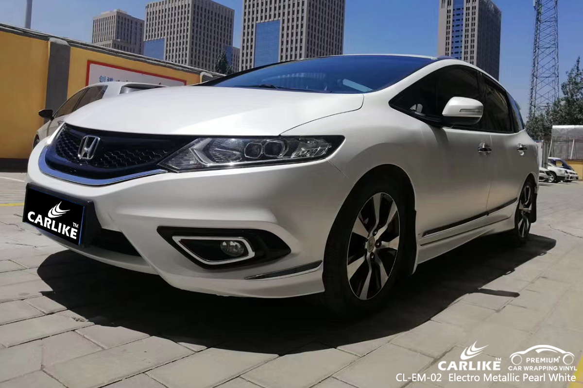 CL-EM-02 electro metallic pearl white autobike wrap vinyl for HONDA Lipa Philippines