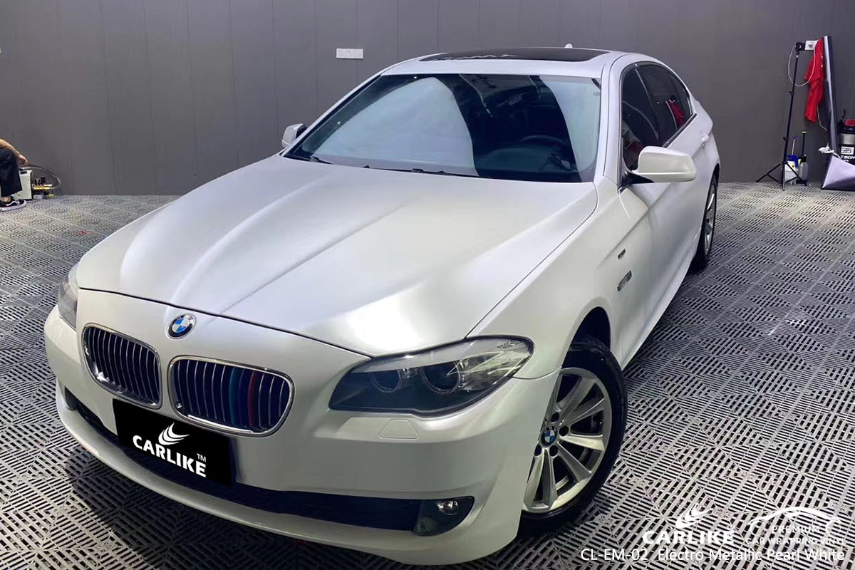 CL-EM-02 electro metallic pearl white vinyl material suppliers for BMW New Orleans United States