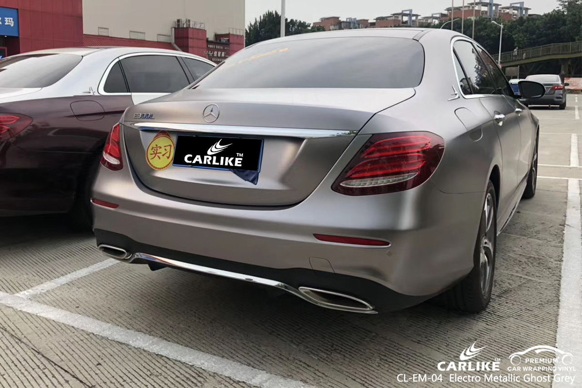 CL-EM-04 electro metallic ghost grey wrap car black matt for MERCEDES-BENZ Detroit United States