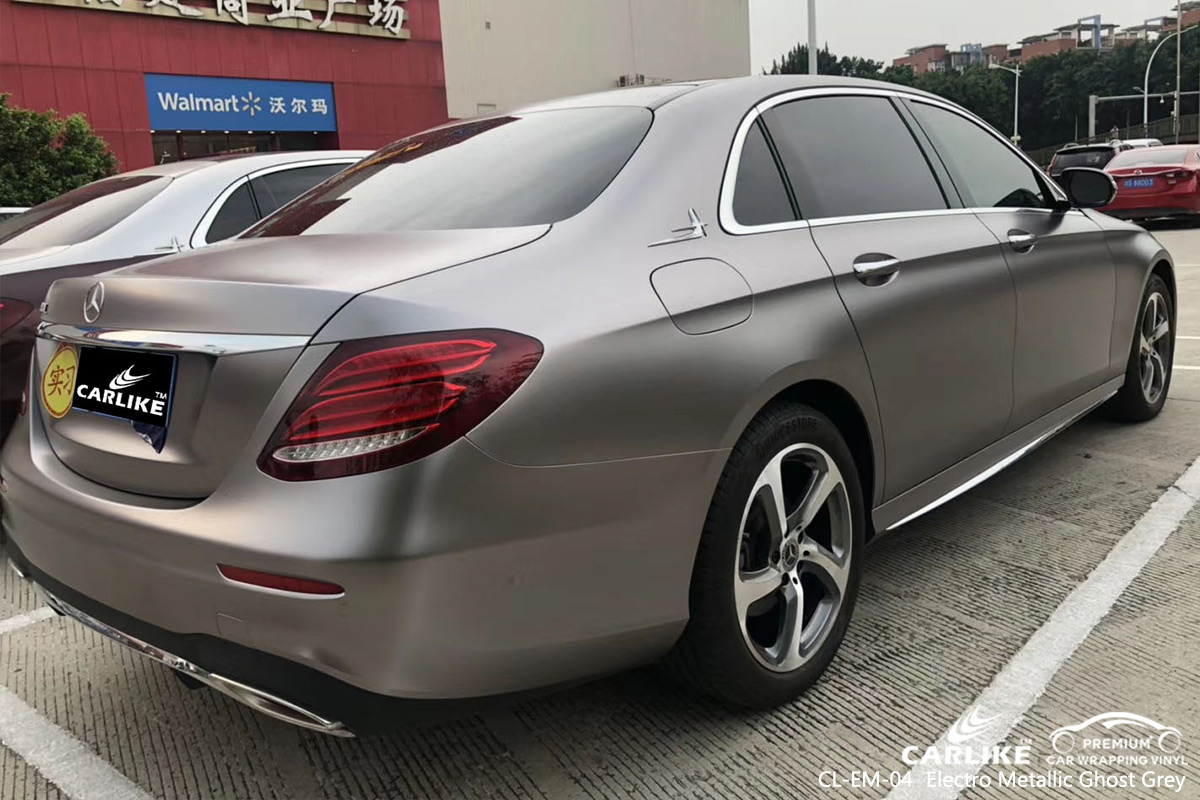 CL-EM-04 electro metallic ghost grey wrap car black matt for MERCEDES-BENZ Detroit United States