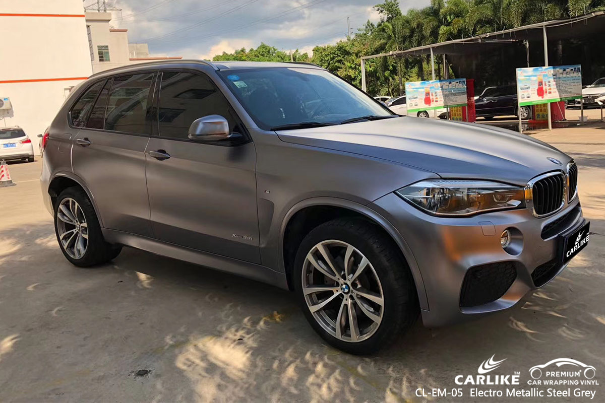 CL-EM-05 electro metallic steel grey car wrap film for BMW Pasig Philippines