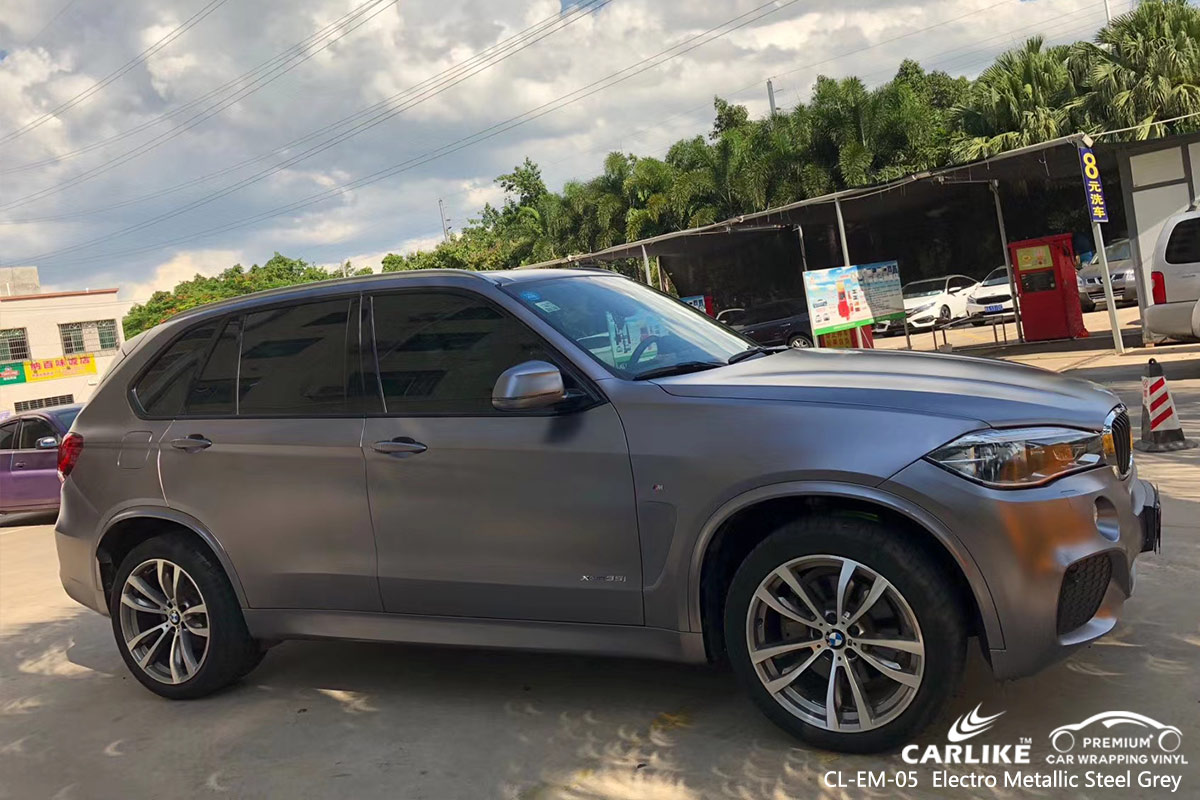 CL-EM-05 electro metallic steel grey car wrap film for BMW Pasig Philippines