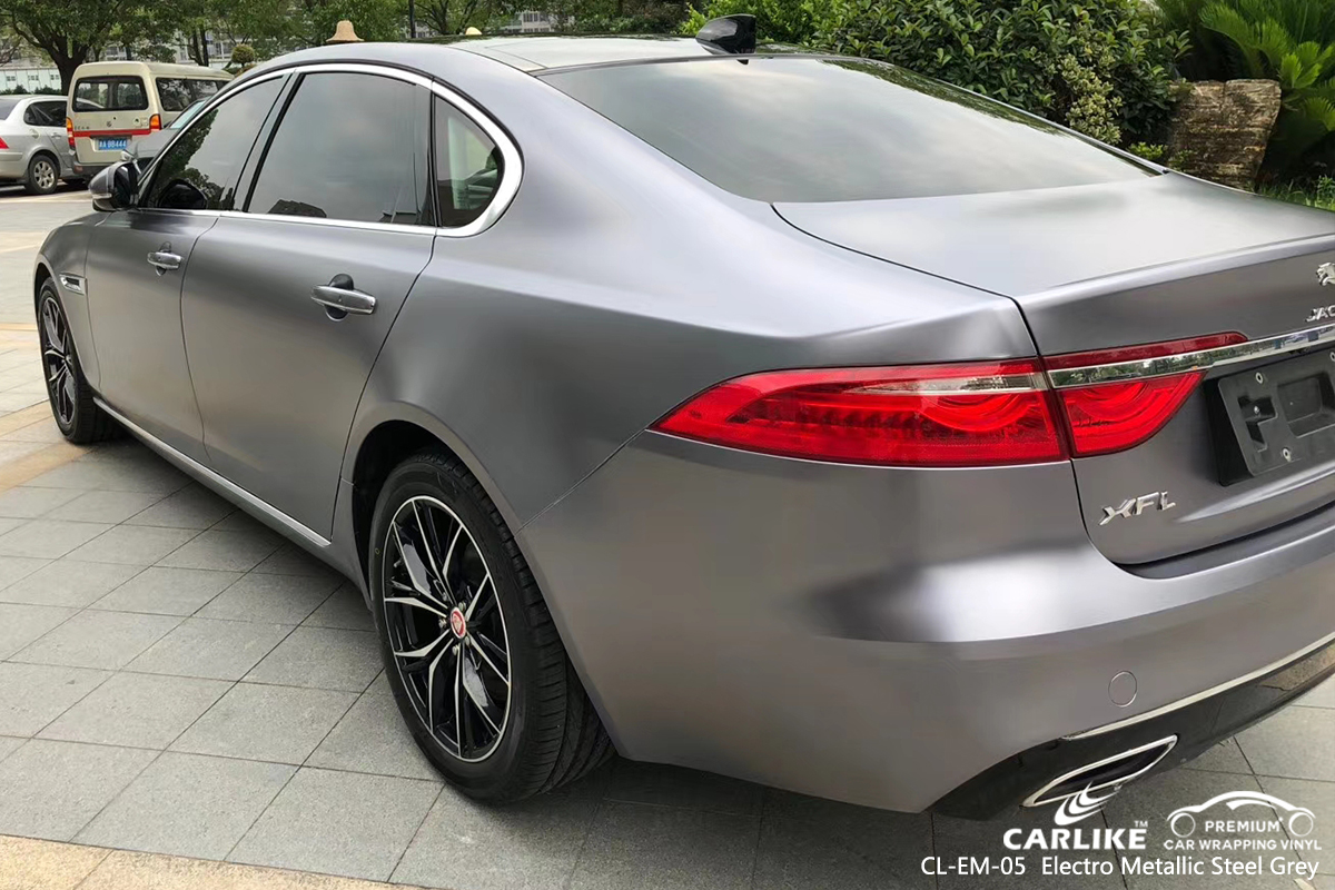 CL-EM-05 electro metallic steel grey vehicle wrapping for JAGUAR Cagayan de Oro Philippines