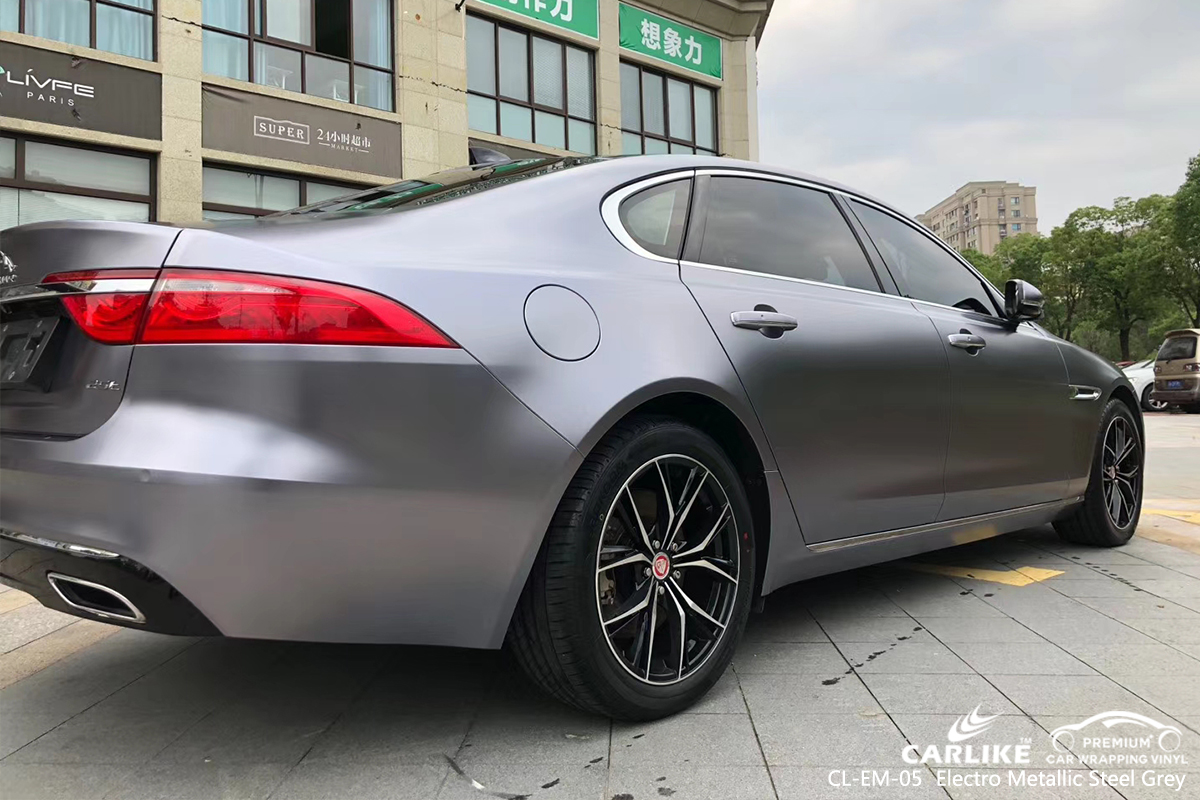 CL-EM-05 electro metallic steel grey automobile high gloss vinyl wrap for JAGUAR Philadelphia United States