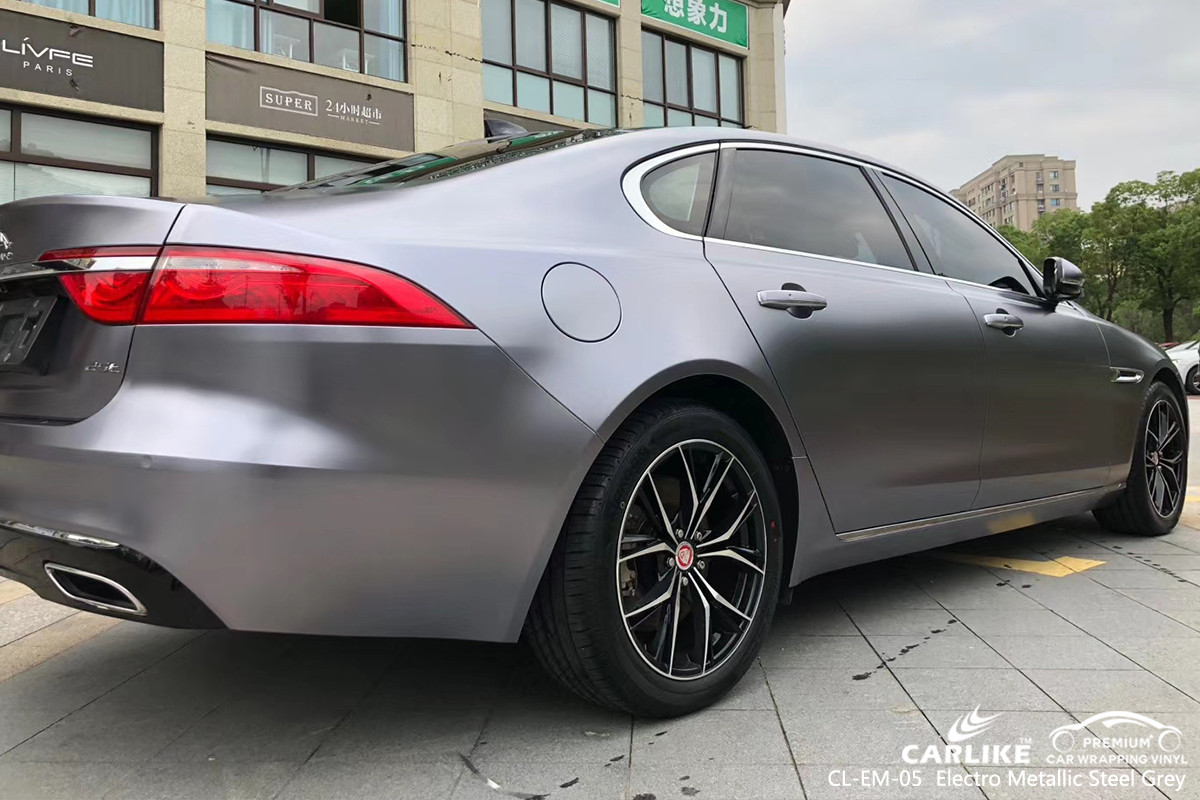 CL-EM-05 electro metallic steel grey vehicle wrapping for JAGUAR Cagayan de Oro Philippines