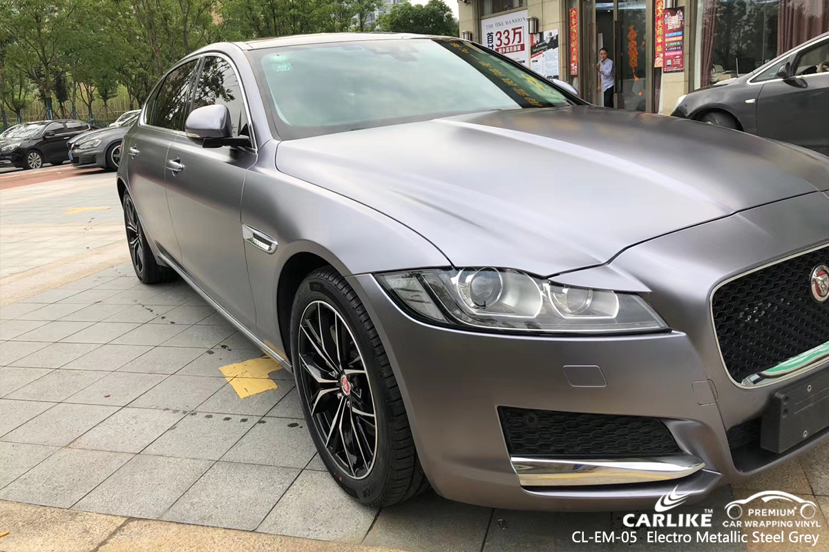 CL-EM-05 electro metallic steel grey automobile high gloss vinyl wrap for JAGUAR Philadelphia United States