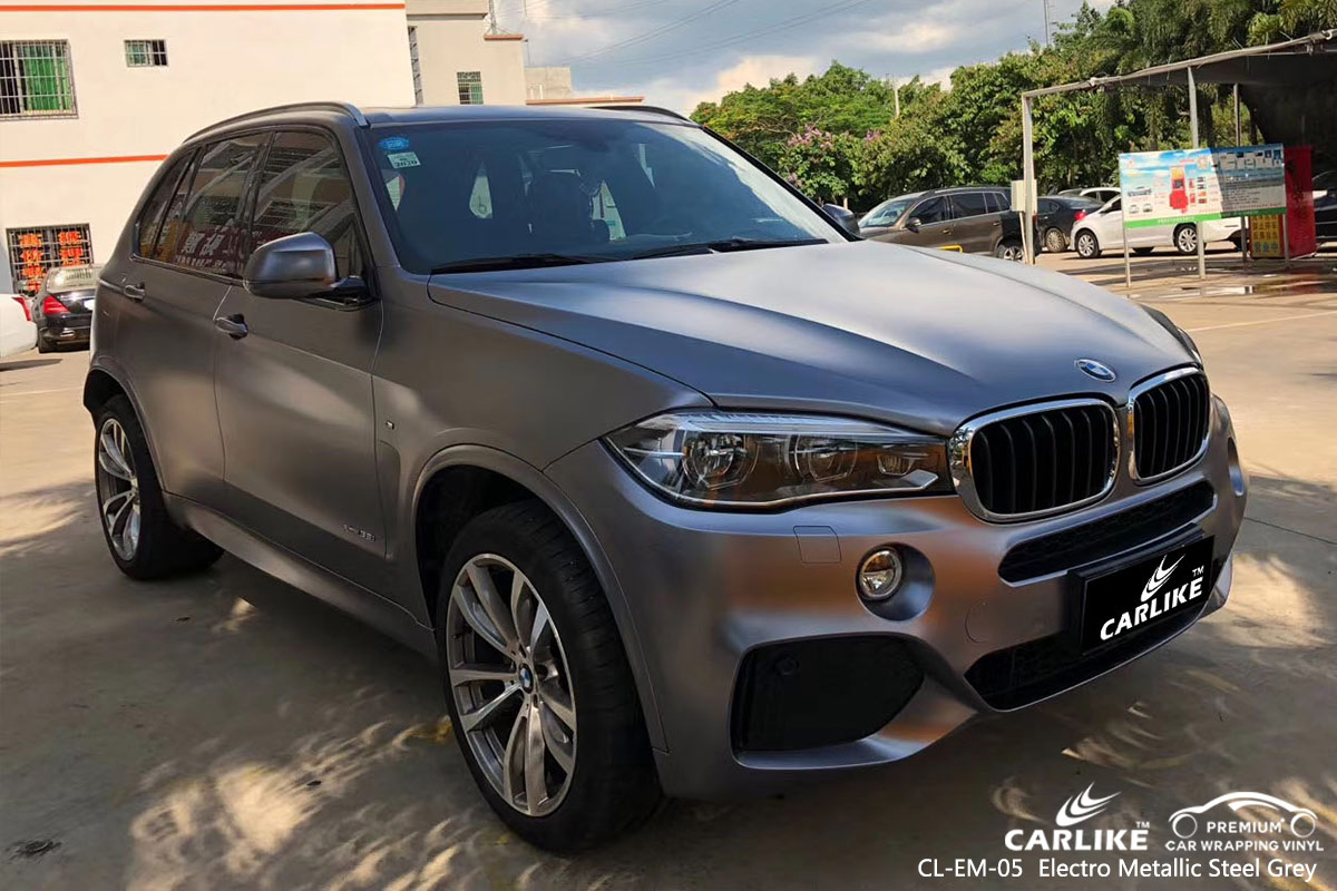 CL-EM-05 electro metallic steel grey car wrap film for BMW Pasig Philippines