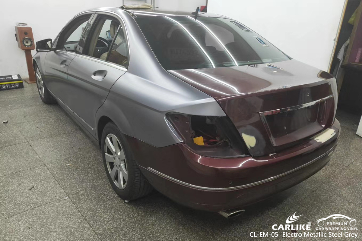 CL-EM-05 electro metallic steel grey car wrap vinyl matte for MERCEDES-BENZ Dumaguete Philippines