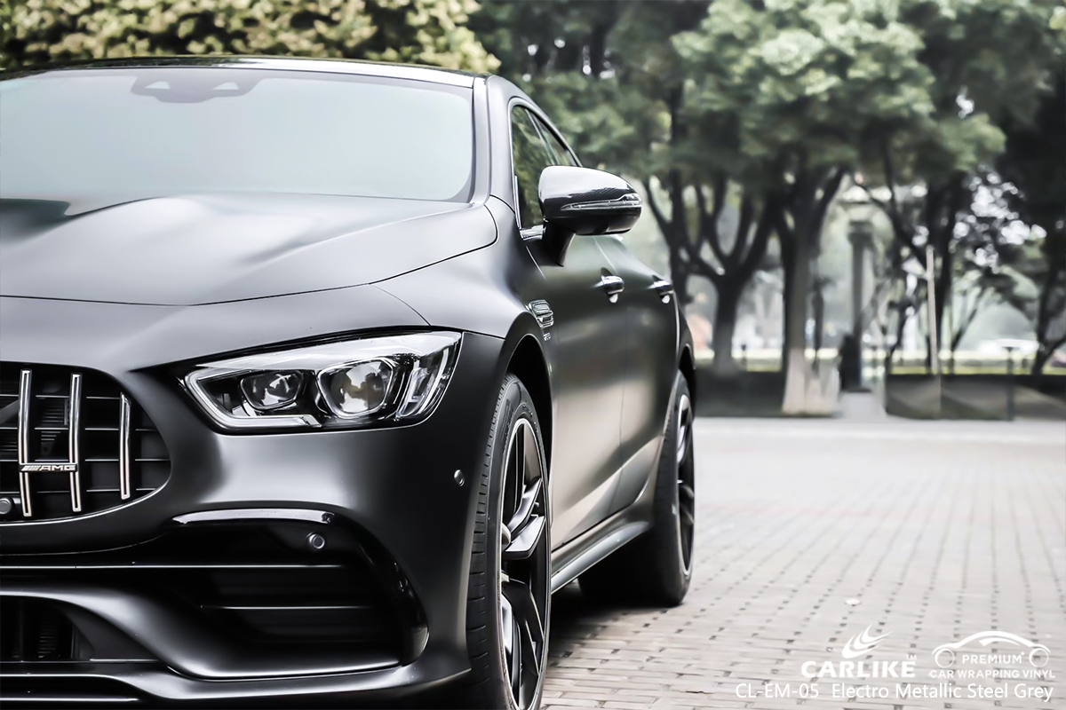 CL-EM-05 electro metallic steel grey car wrapping foil for MERCEDES-BENZ Zamboanga Philippines