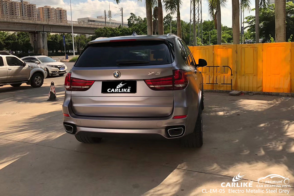 CL-EM-05 electro metallic steel grey car wrap film for BMW Pasig Philippines