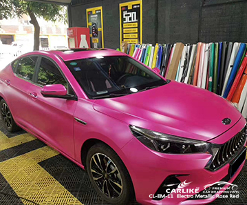 BYD Balıkesir Türkiye için CL-EM-11 elektro metalik gül kırmızı sarma araba siyah mat