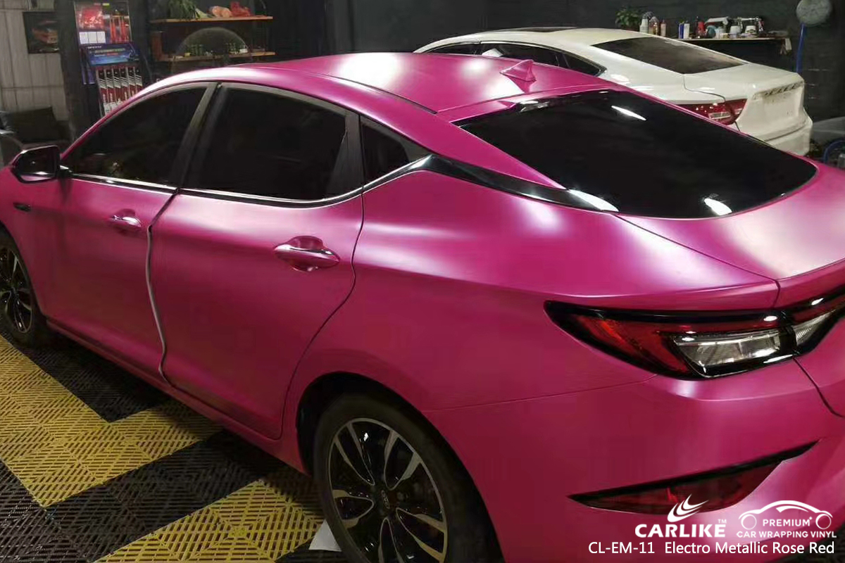 CL-EM-11 electro metallic rose red wrap car black matt for BYD Balikesir Turkey