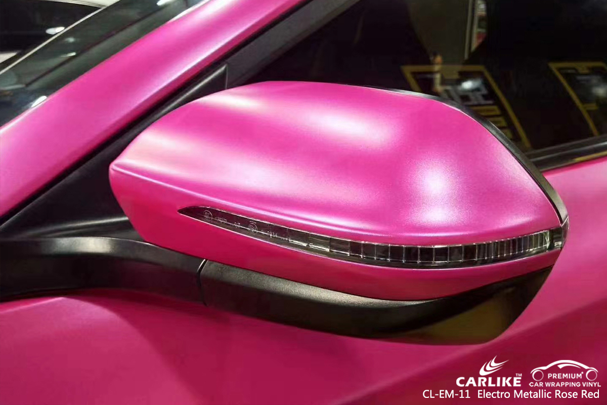 CL-EM-11 electro metallic rose red wrap car black matt for BYD Balikesir Turkey