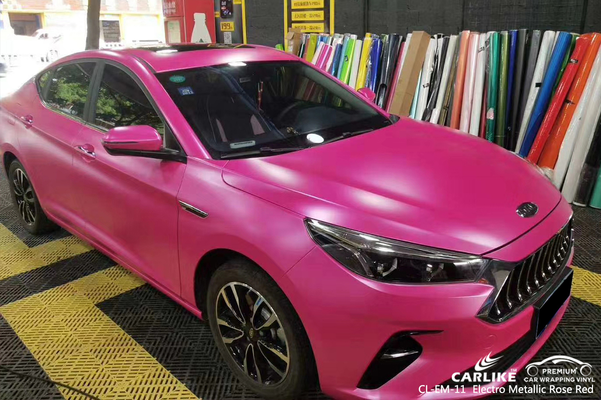 CL-EM-11 electro metallic rose red wrap car black matt for BYD Balikesir Turkey