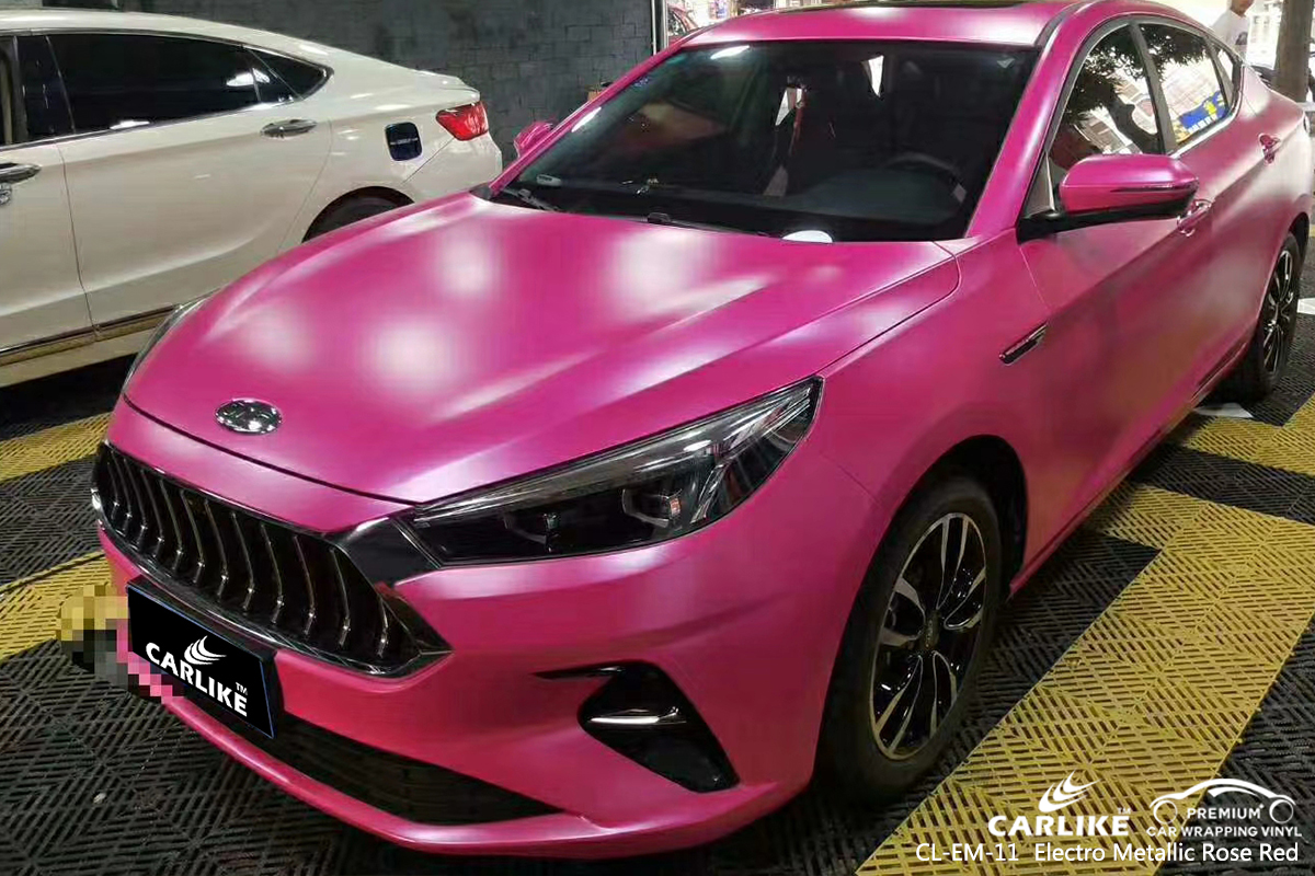 CL-EM-11 electro metallic rose red wrap car black matt for BYD Balikesir Turkey