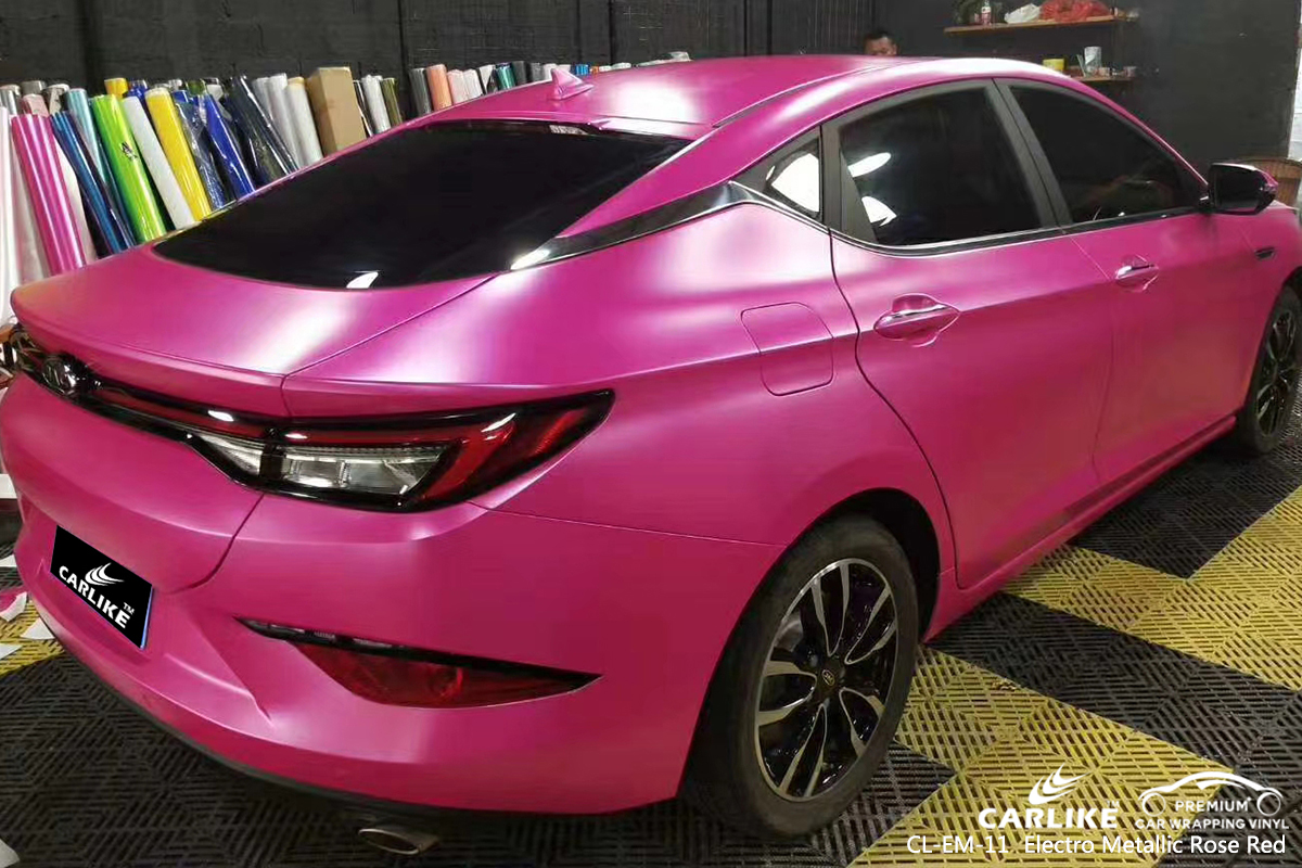CL-EM-11 electro metallic rose red wrap car black matt for BYD Balikesir Turkey