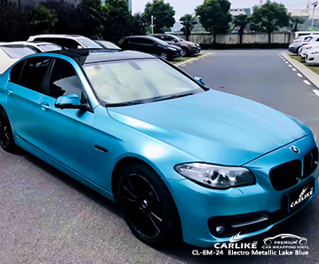 BMW Cotabato Filipinler için CL-EM-24 elektro metalik göl mavisi parlak vinil şal