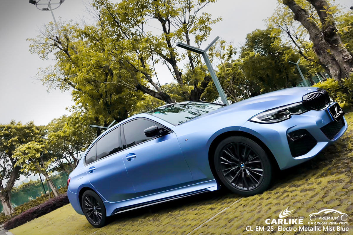 CL-EM-25 electro metallic mist blue wrap vinyl for BMW Calauan Philippines