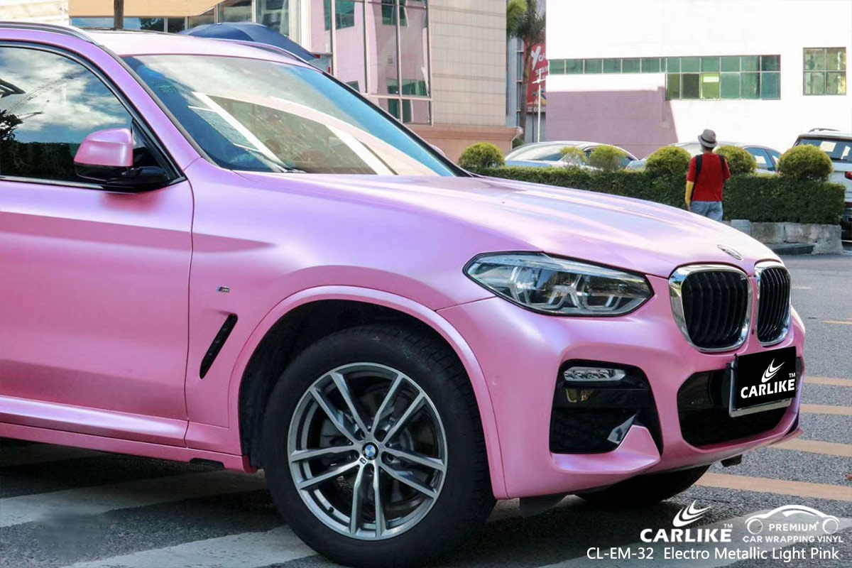 CL-EM-32 electro metallic light pink vinyl wrap gloss for BMW Bacoor Philippines