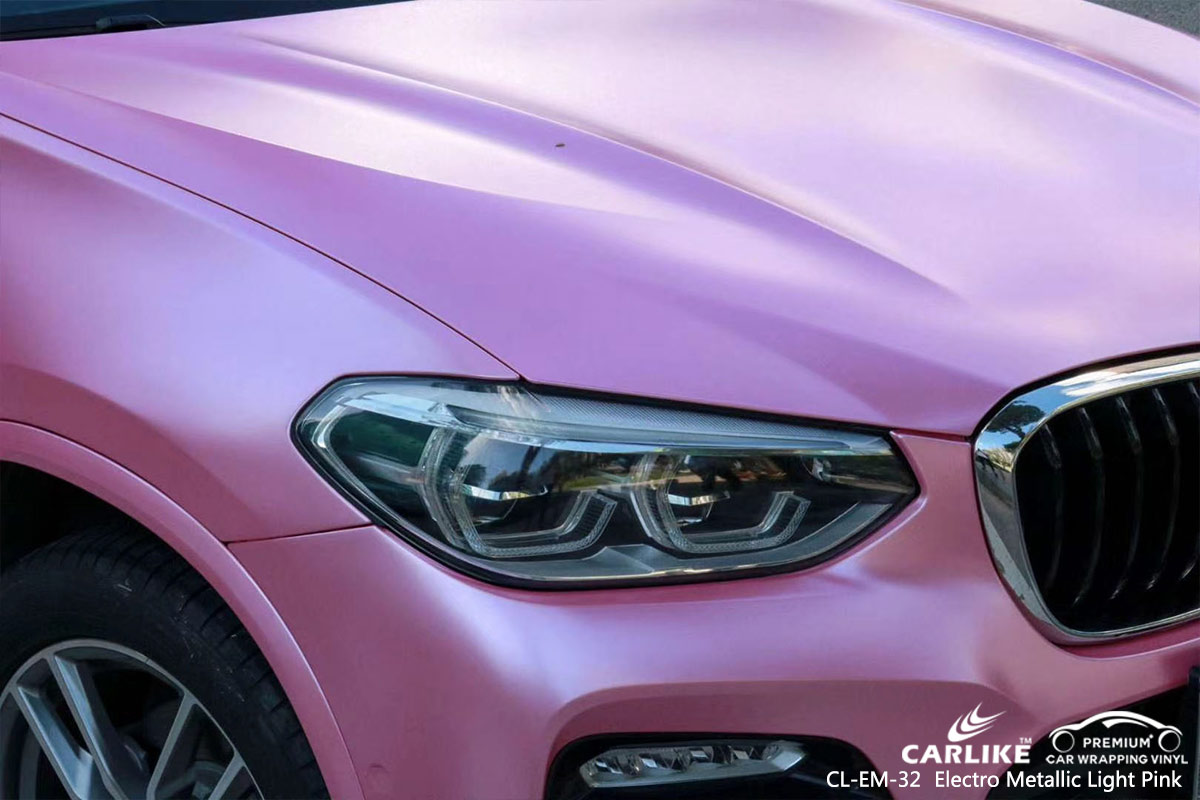 CL-EM-32 electro metallic light pink vinyl wrap gloss for BMW Bacoor Philippines