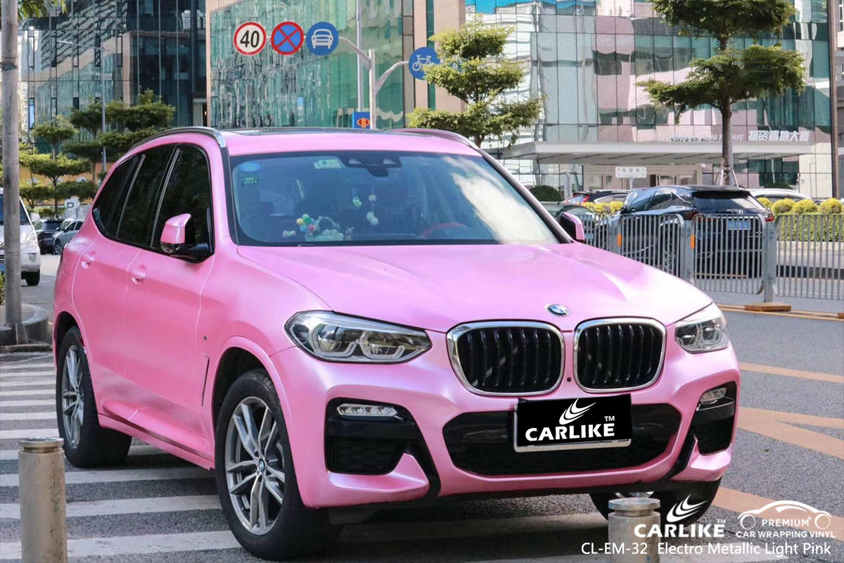 CL-EM-32 electro metallic light pink vinyl wrap gloss for BMW Bacoor Philippines