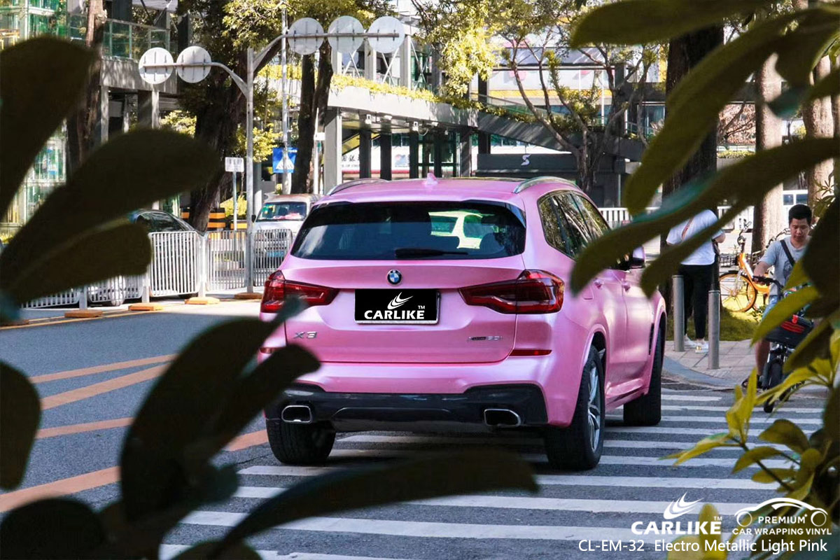CL-EM-32 electro metallic light pink vinyl wrap gloss for BMW Bacoor Philippines