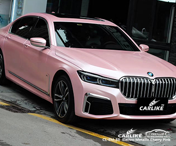 Электрометаллическая пленка для оклейки автомобилей розового и вишневого цвета CL-EM-33 для BMW Denizli Turkey