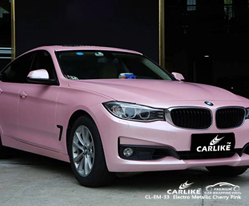 CL-EM-33 الكهربائية المعدنية الكرز الوردي الفينيل التفاف سيارتي لسيارتي BMW سانتا روزا الفلبين
