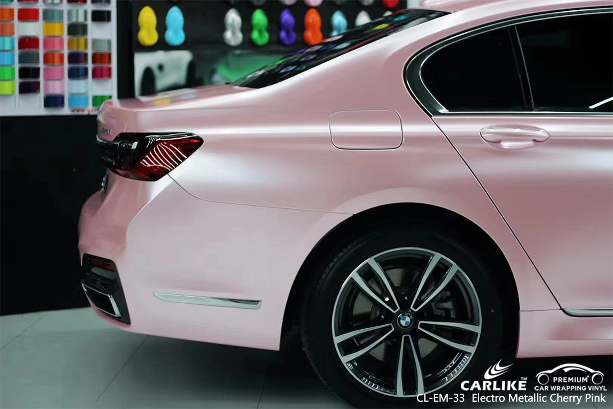 CL-EM-33 electro metallic cherry pink car wrapping foil for BMW Denizli Turkey