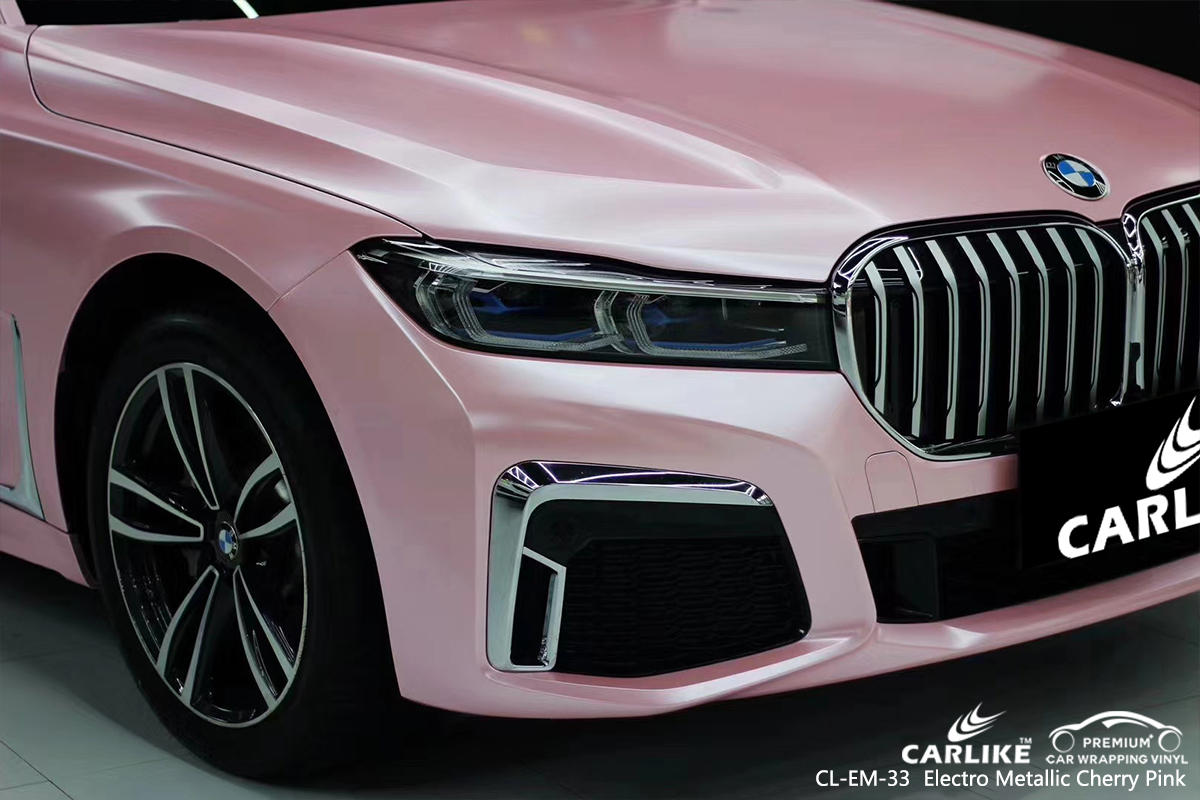 CL-EM-33 electro metallic cherry pink car wrapping foil for BMW Denizli Turkey