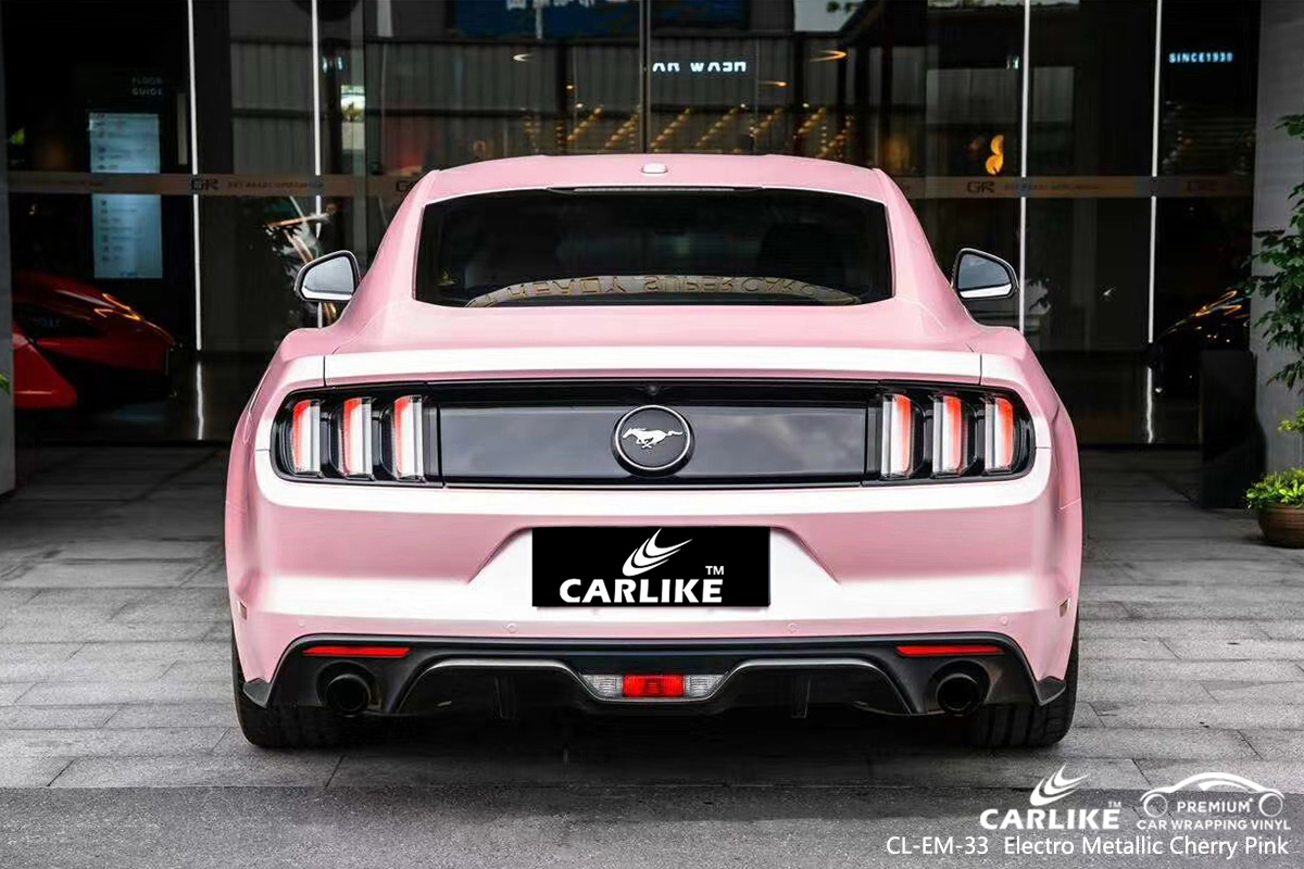 CL-EM-33 electro metallic cherry pink vinyl sticker paper for FORD MUSTANG  - SINO VINYL