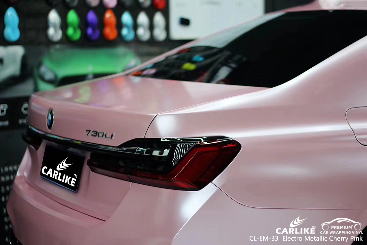 CL-EM-33 electro metallic cherry pink car wrapping foil for BMW Denizli Turkey