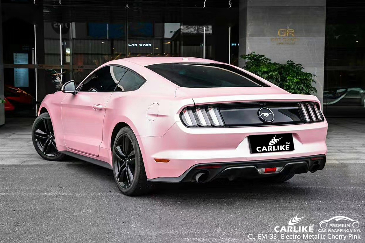 CL-EM-33 electro metallic cherry pink vinyl sticker paper for FORD MUSTANG Trabzon Turkey