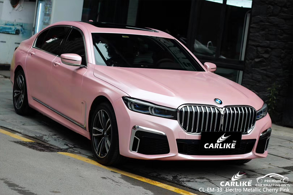 CL-EM-33 electro metallic cherry pink car wrapping foil for BMW Denizli Turkey