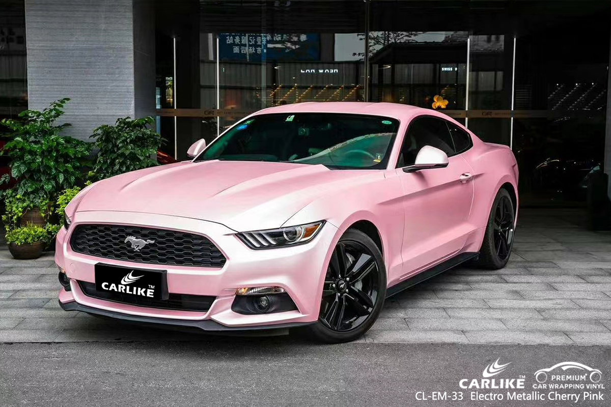 CL-EM-33 electro metallic cherry pink vinyl sticker paper for FORD MUSTANG Trabzon Turkey