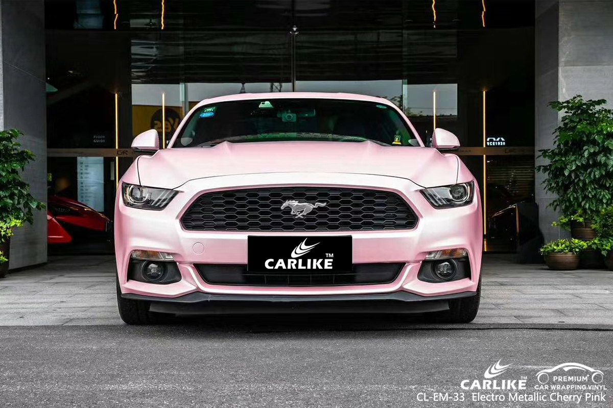 CL-EM-33 electro metallic cherry pink vinyl sticker paper for FORD MUSTANG Trabzon Turkey