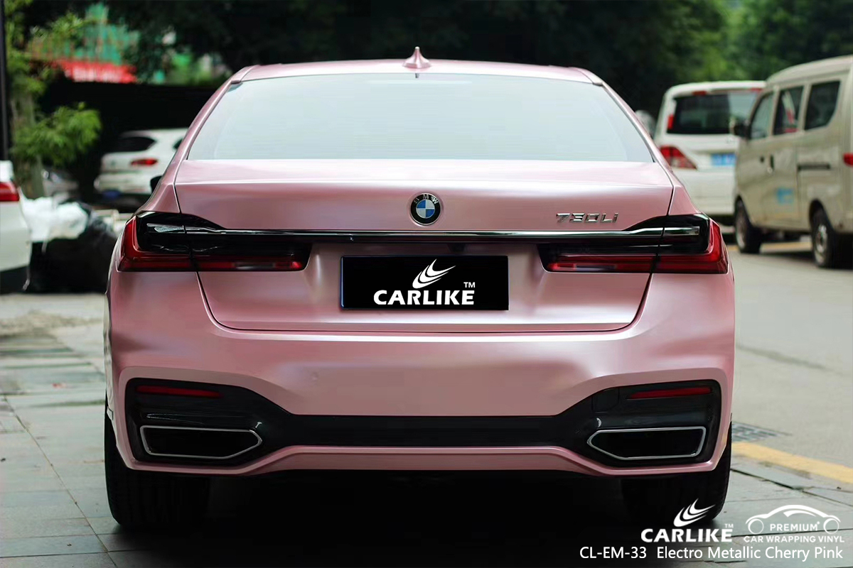 CL-EM-33 electro metallic cherry pink car wrapping foil for BMW Denizli Turkey
