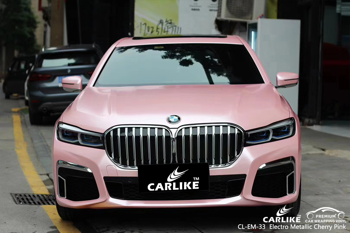 CL-EM-33 electro metallic cherry pink car wrapping foil for BMW Denizli Turkey