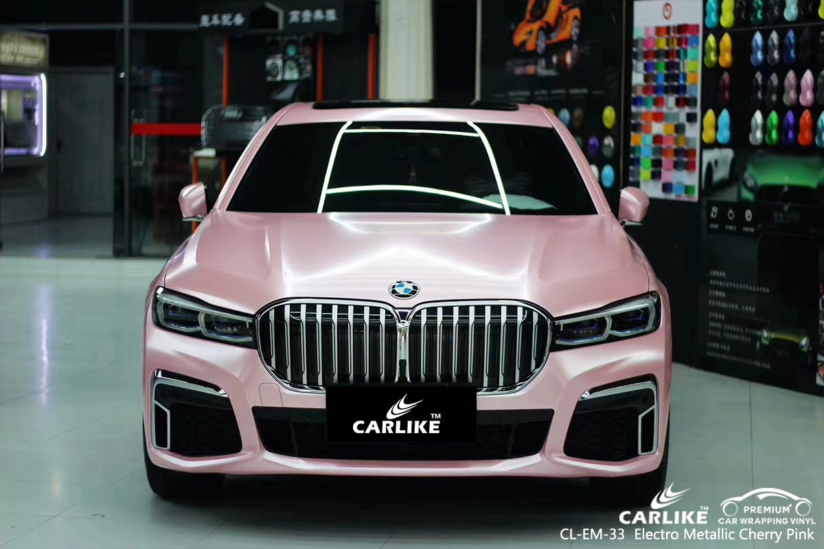 CL-EM-33 electro metallic cherry pink car wrapping foil for BMW Denizli Turkey