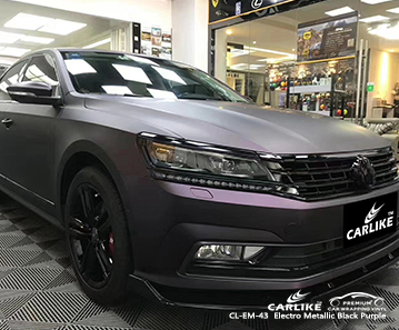 CL-EM-43 إلكترو ميتاليك أسود أرجواني لتغليف السيارة لفولكس واجن سان فرانسيسكو الولايات المتحدة