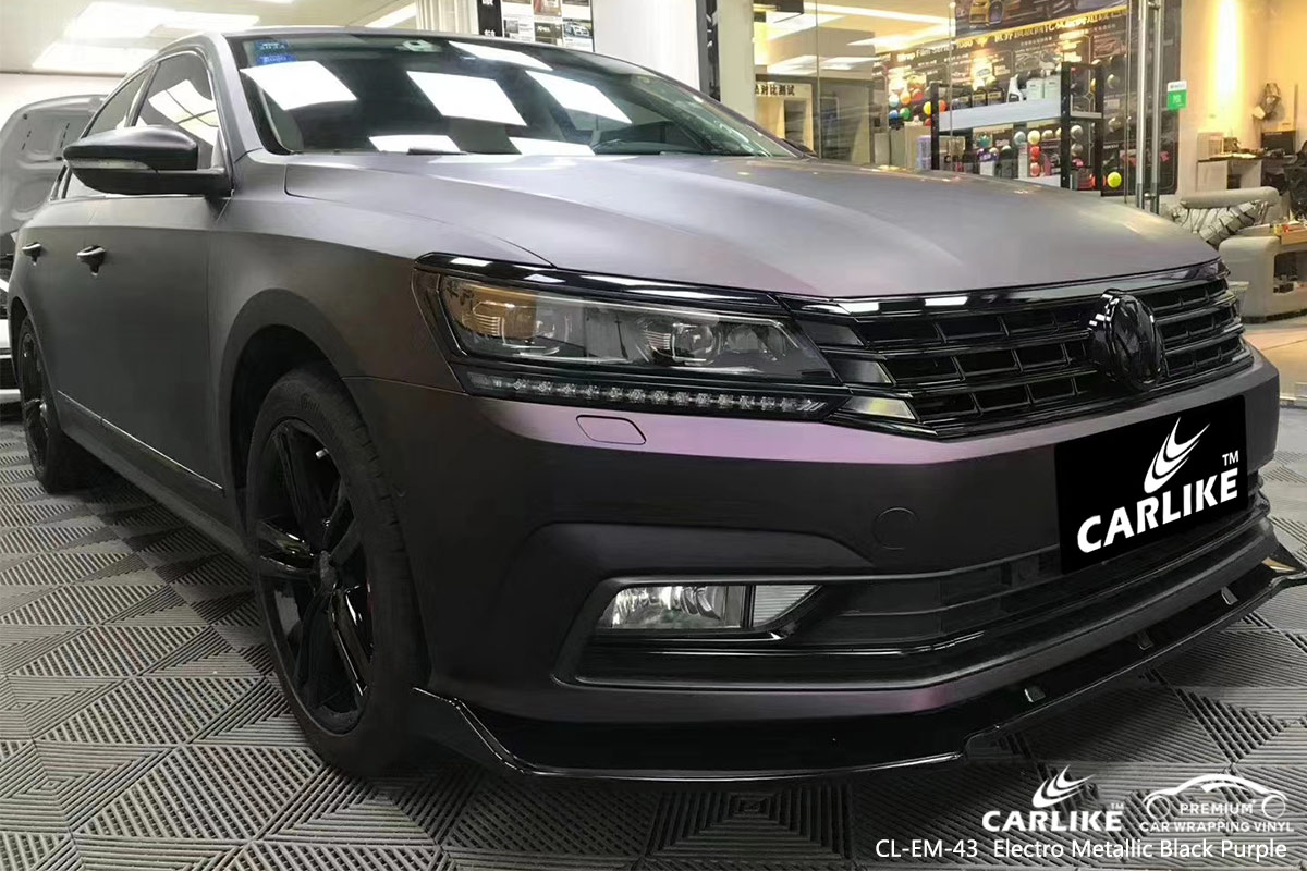 CL-EM-43 electro metallic black purple car wrap gloss for VOLKSWAGEN San Francisco United States